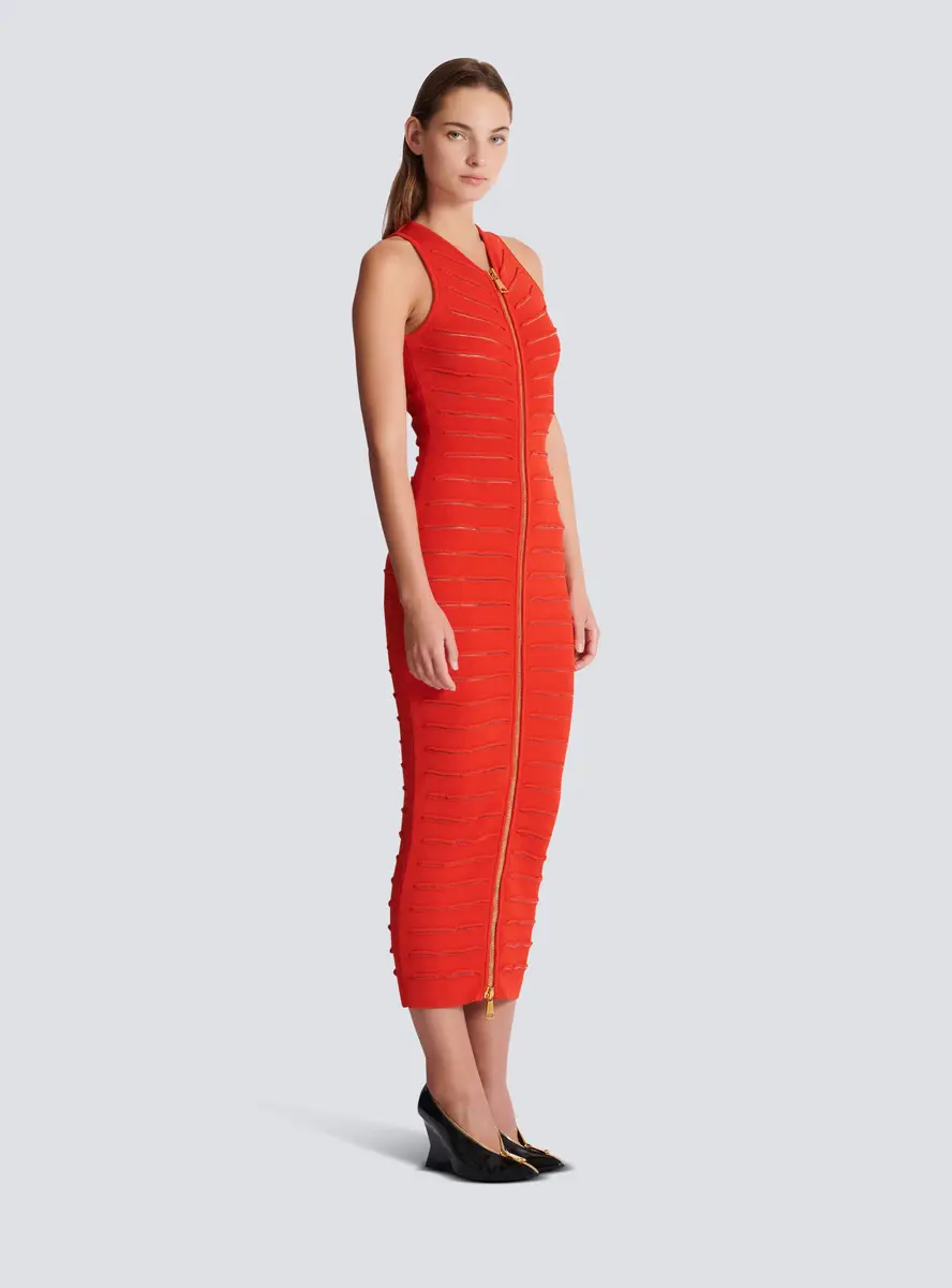 Balmain Long sleeveless dress in knit | Thumbnail 3 Balmain Long sleeveless dress in knit | Thumbnail 3