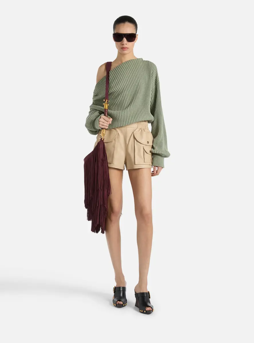 Balmain Lambskin utility shorts | Thumbnail 2