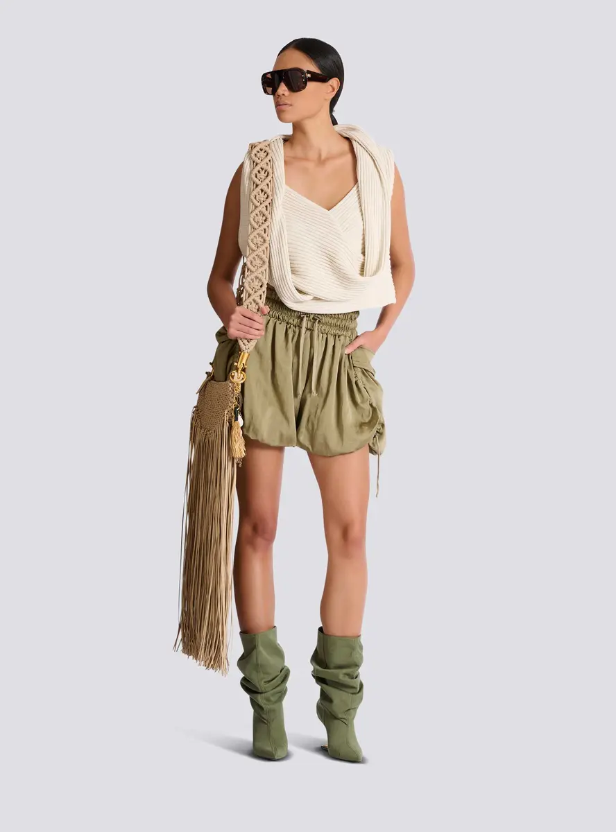 Balmain Viscose twill shorts | Thumbnail 2
