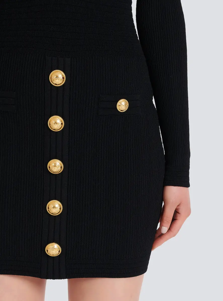 Balmain Short knitted dress with gold buttons | Thumbnail 5 Balmain Short knitted dress with gold buttons | Thumbnail 5