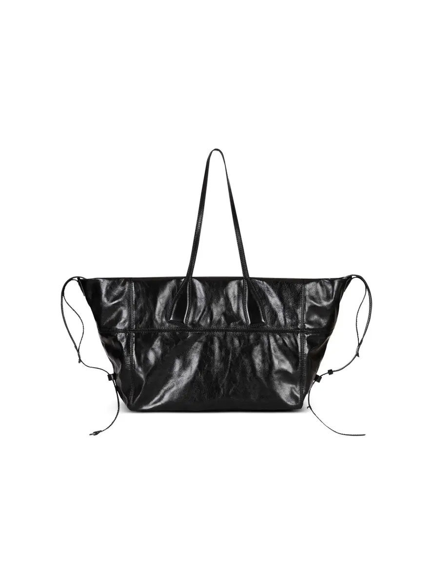 Balmain Track shiny leather tote bag | Thumbnail 4 Balmain Track shiny leather tote bag | Thumbnail 4