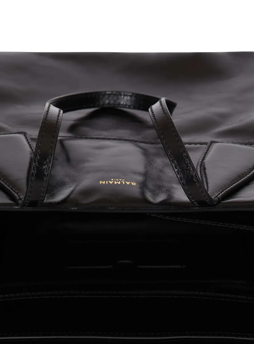Balmain Track shiny leather tote bag | Thumbnail 7 Balmain Track shiny leather tote bag | Thumbnail 7