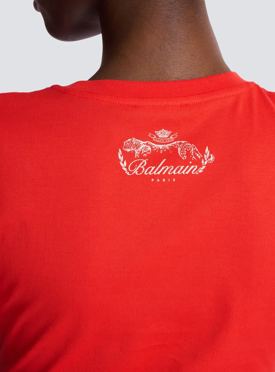 Balmain Short-sleeved draped jersey T-shirt | Thumbnail 6 Balmain Short-sleeved draped jersey T-shirt | Thumbnail 6