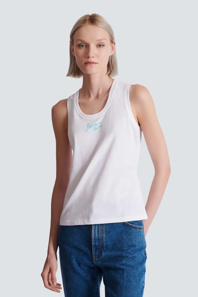 Balmain Relaxed tank top with Paris Brush print | Thumbnail 5 Balmain Relaxed tank top with Paris Brush print | Thumbnail 5
