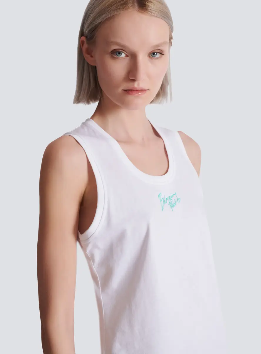 Balmain Relaxed tank top with Paris Brush print | Thumbnail 6 Balmain Relaxed tank top with Paris Brush print | Thumbnail 6