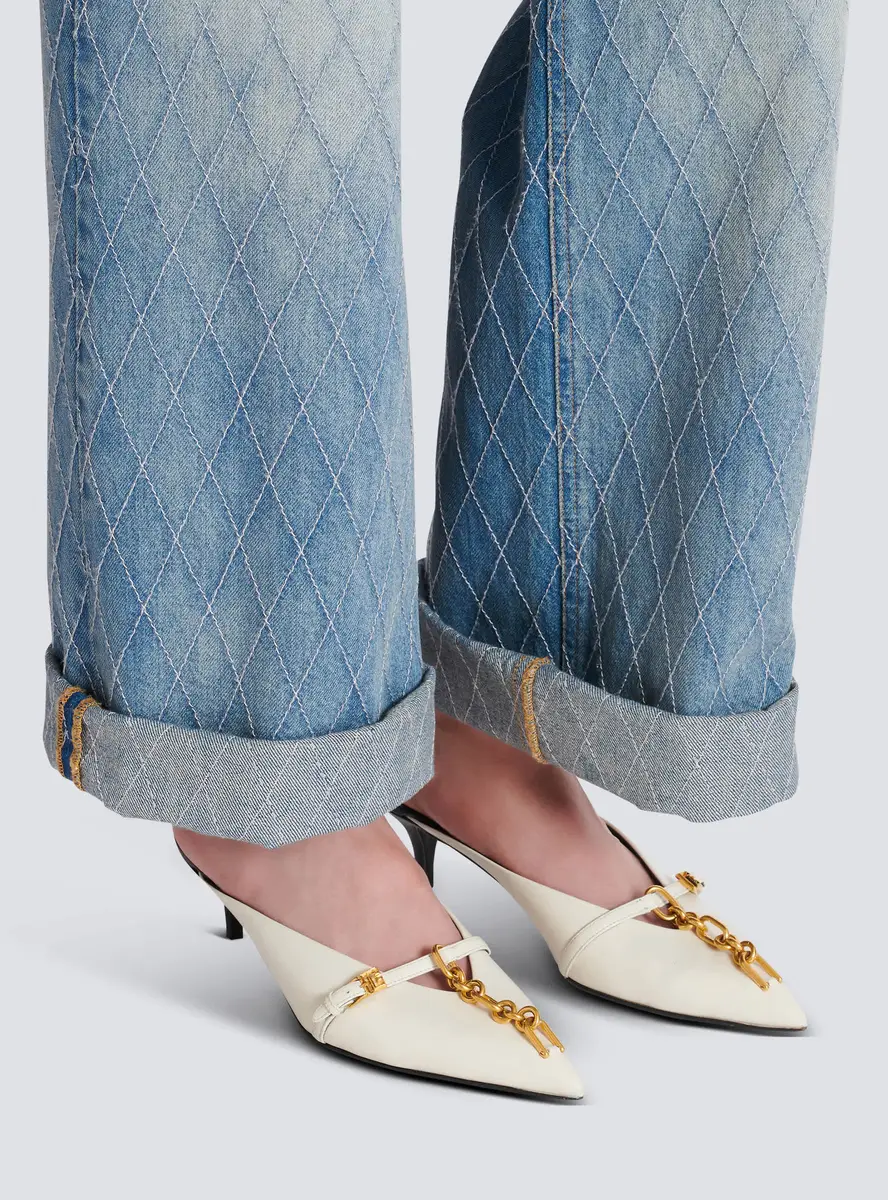 Balmain Sync leather mules with pointed toe | Thumbnail 2 Balmain Sync leather mules with pointed toe | Thumbnail 2