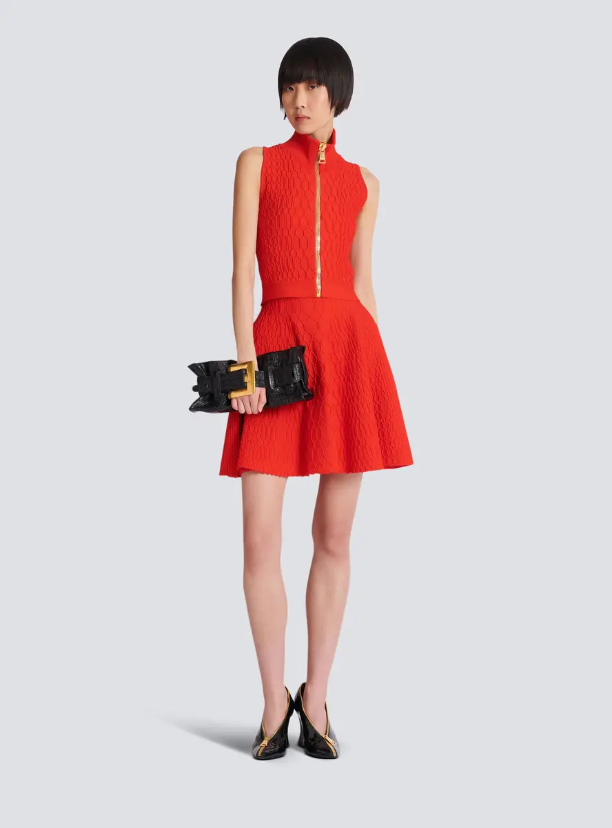 Balmain Sleeveless crocodile-knit top | Thumbnail 2 Balmain Sleeveless crocodile-knit top | Thumbnail 2