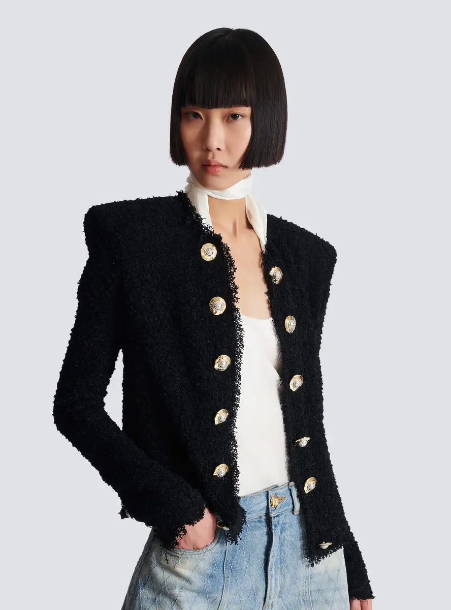 Balmain Edge-to-edge tweed jacket | Thumbnail 7 Balmain Edge-to-edge tweed jacket | Thumbnail 7