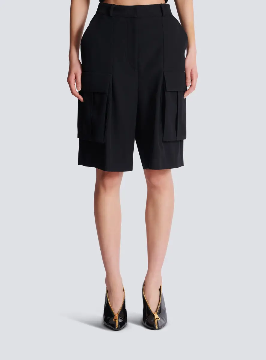 Balmain Bermuda shorts in grain de poudre wool | Thumbnail 7 Balmain Bermuda shorts in grain de poudre wool | Thumbnail 7