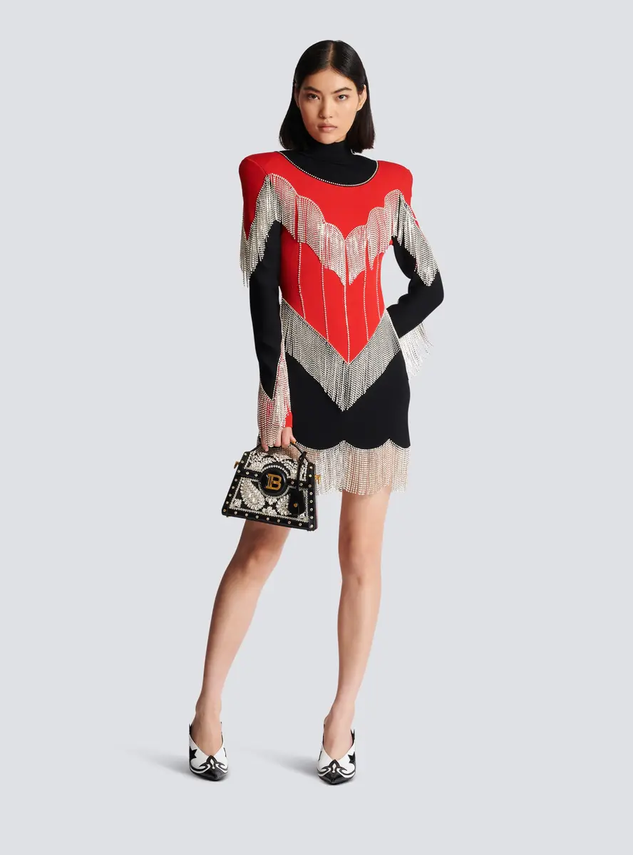Balmain Fringed knit dress | Thumbnail 2 Balmain Fringed knit dress | Thumbnail 2