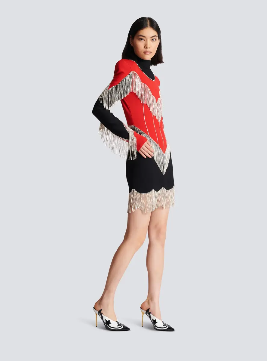 Balmain Fringed knit dress | Thumbnail 3 Balmain Fringed knit dress | Thumbnail 3