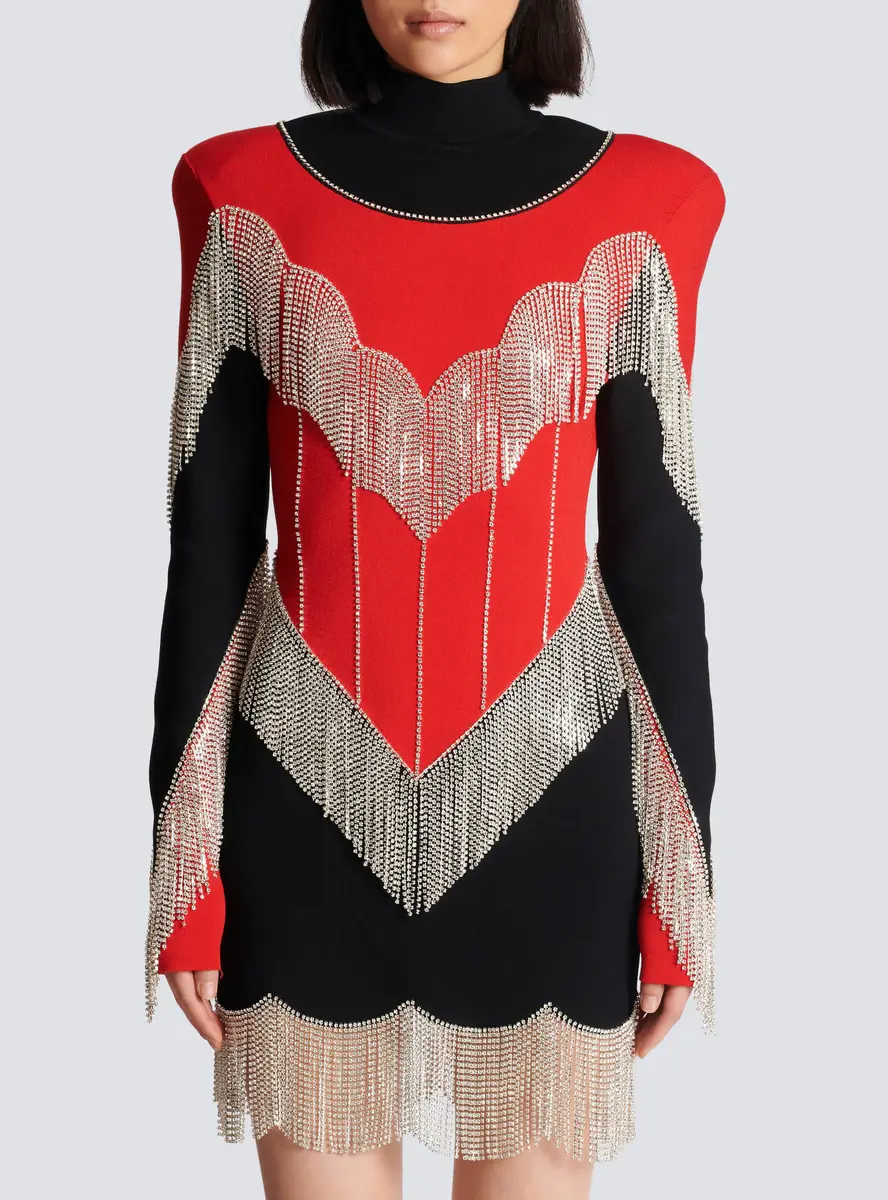 Balmain Fringed knit dress | Thumbnail 8 Balmain Fringed knit dress | Thumbnail 8