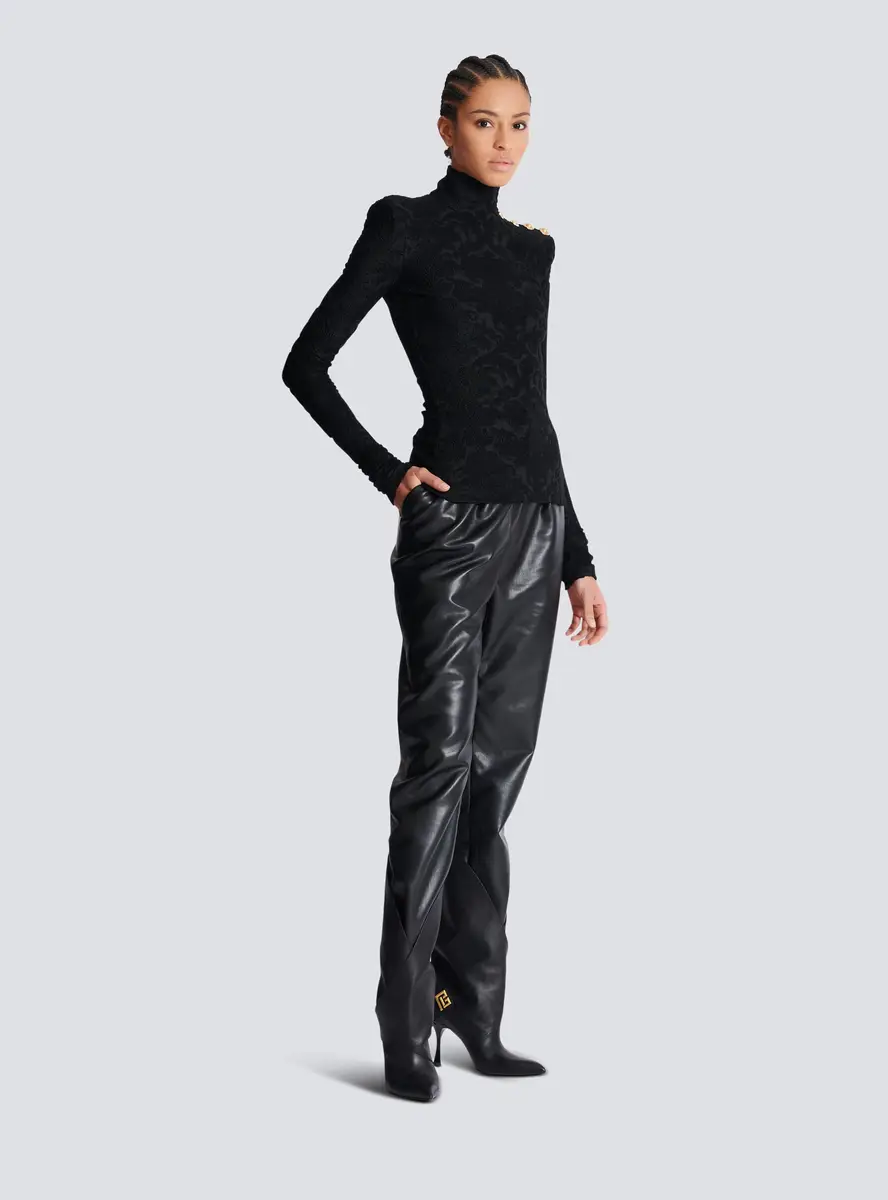 Balmain Baroque pattern long-sleeved top | Thumbnail 3 Balmain Baroque pattern long-sleeved top | Thumbnail 3