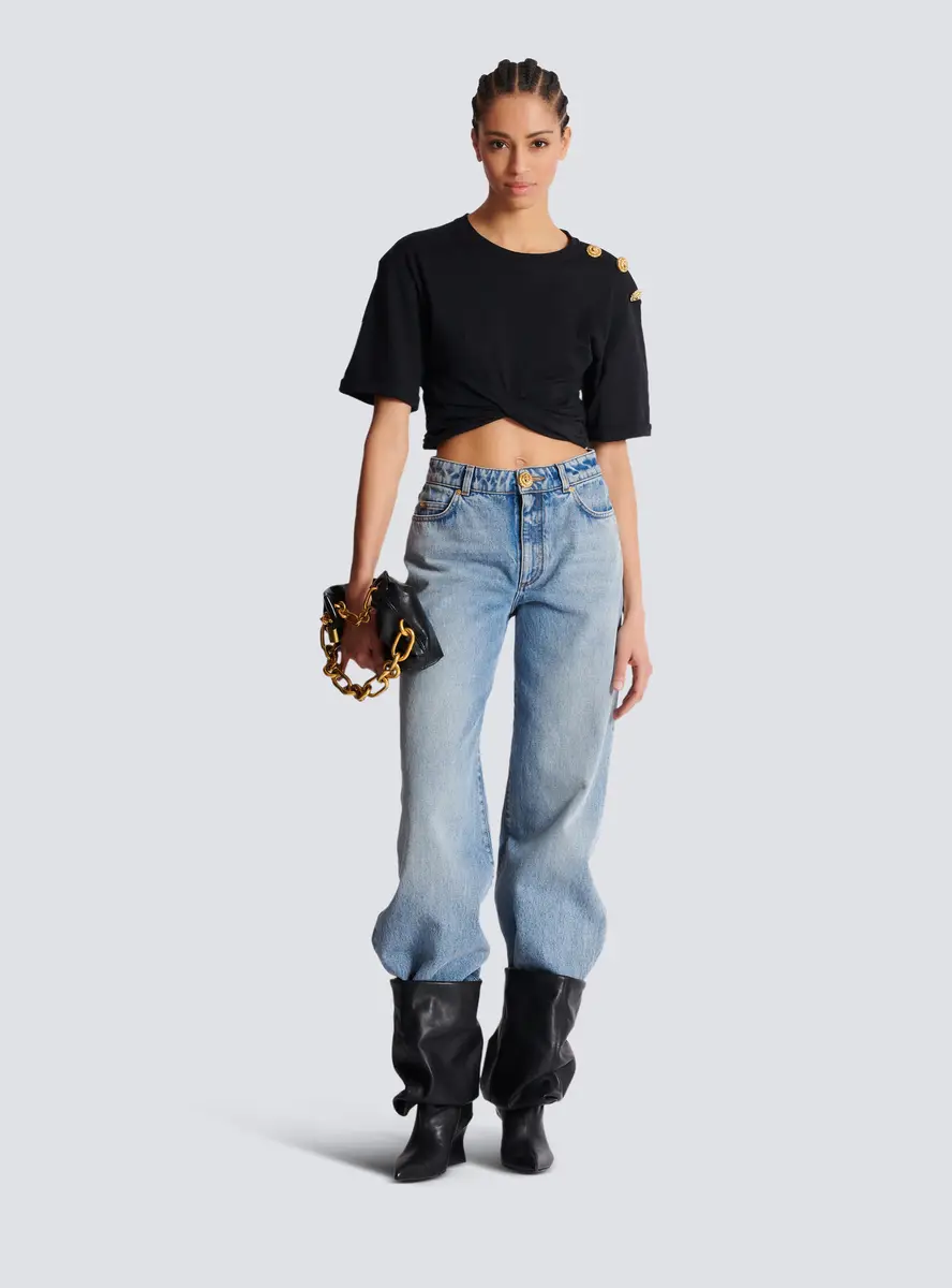 Balmain Straight-leg faded denim jeans | Thumbnail 2 Balmain Straight-leg faded denim jeans | Thumbnail 2