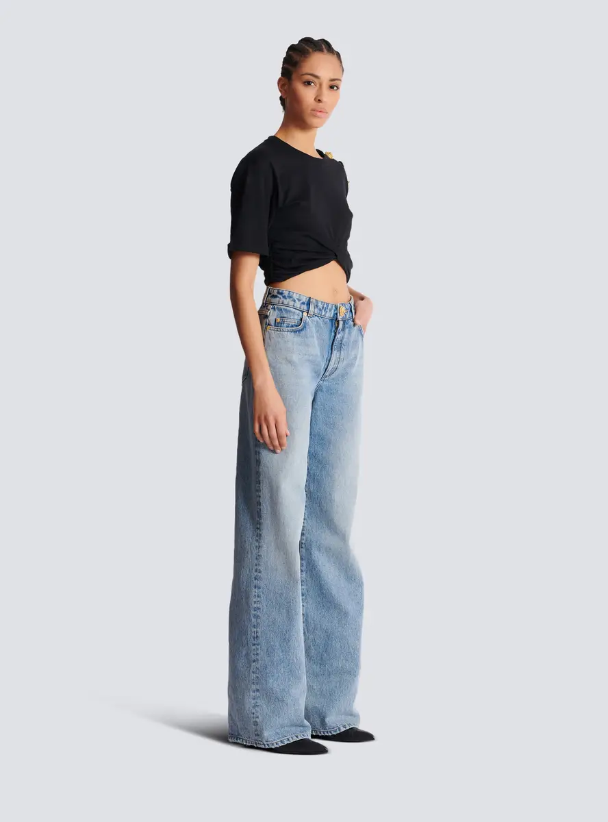 Balmain Straight-leg faded denim jeans | Thumbnail 3 Balmain Straight-leg faded denim jeans | Thumbnail 3