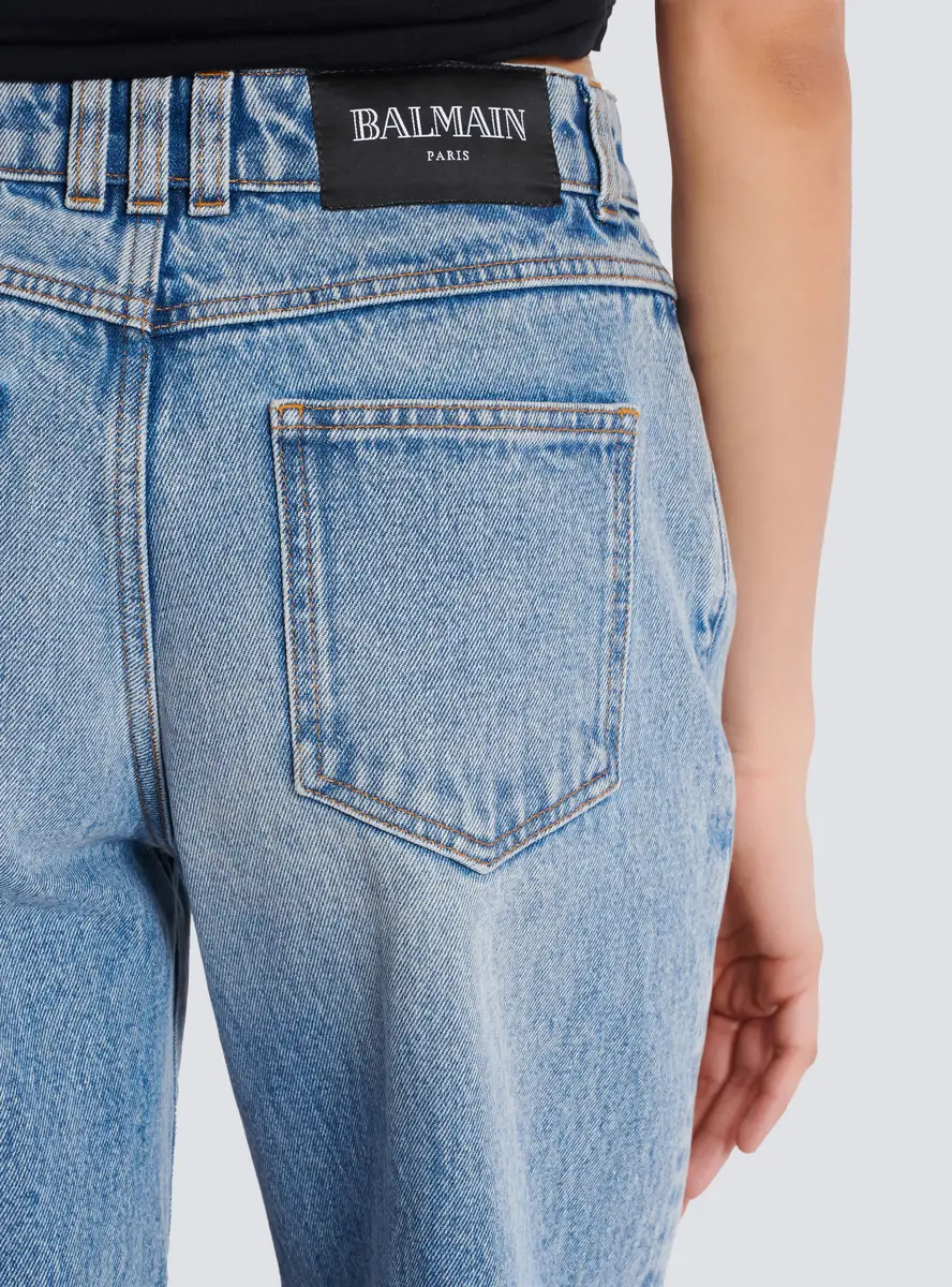 Balmain Straight-leg faded denim jeans | Thumbnail 6 Balmain Straight-leg faded denim jeans | Thumbnail 6