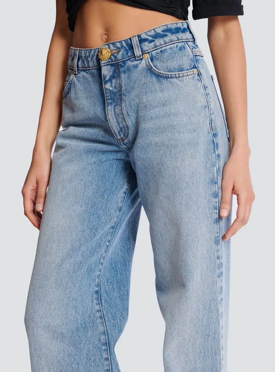 Balmain Straight-leg faded denim jeans | Thumbnail 7 Balmain Straight-leg faded denim jeans | Thumbnail 7