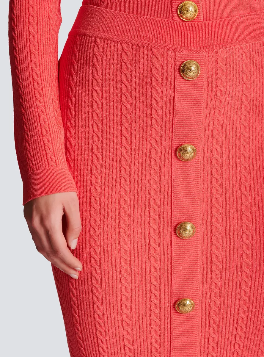 Balmain Cable-knit midi skirt | Thumbnail 5 Balmain Cable-knit midi skirt | Thumbnail 5