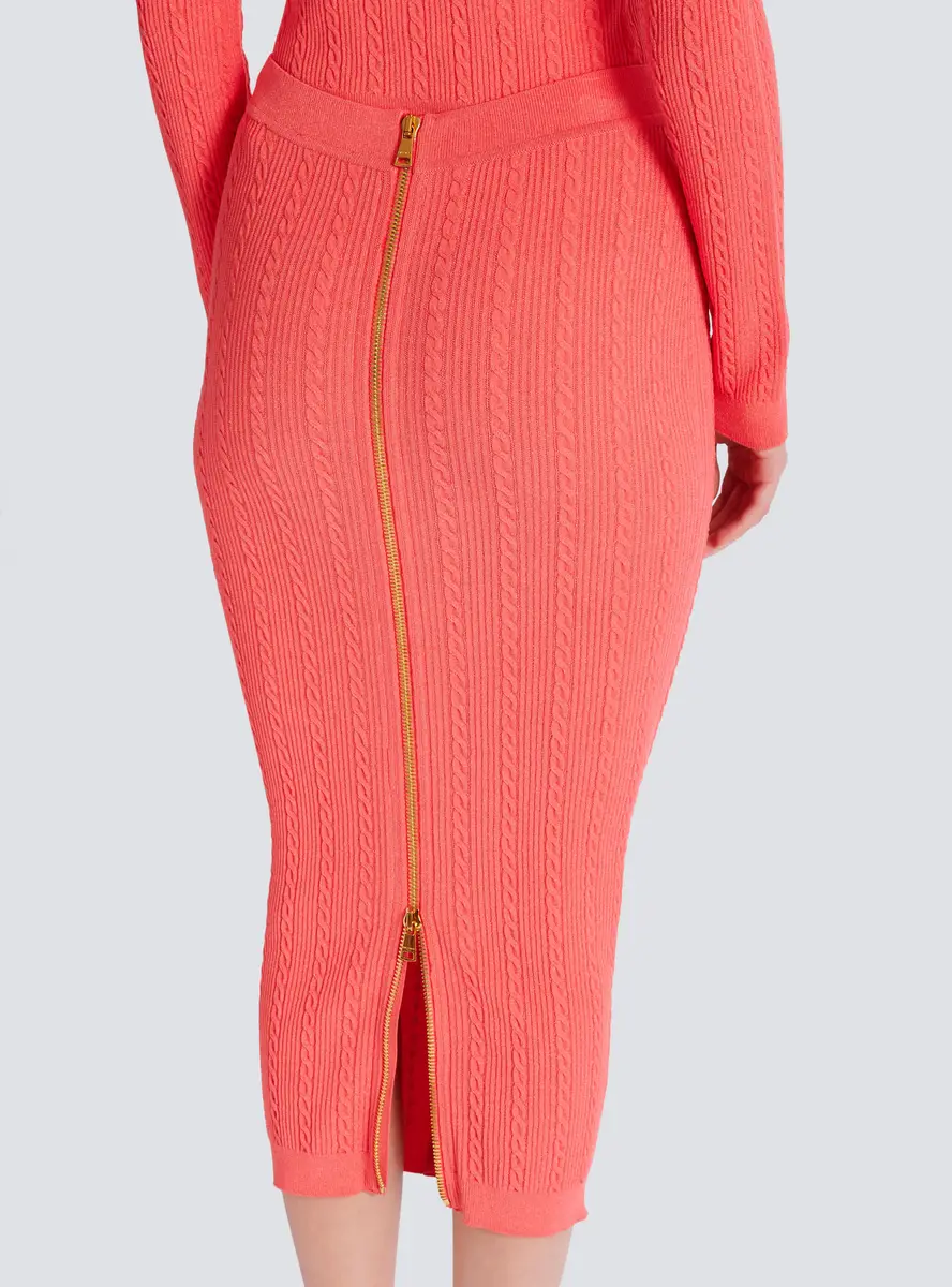 Balmain Cable-knit midi skirt | Thumbnail 6 Balmain Cable-knit midi skirt | Thumbnail 6