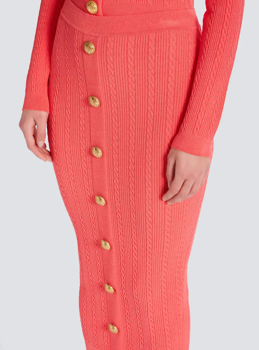Balmain Cable-knit midi skirt | Thumbnail 7 Balmain Cable-knit midi skirt | Thumbnail 7