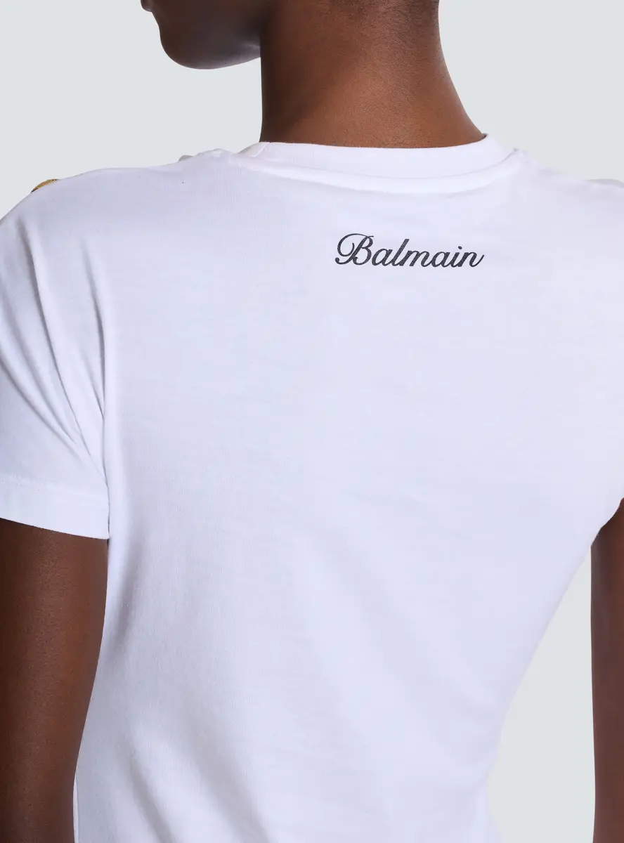 Balmain Short-sleeved draped jersey T-shirt | Thumbnail 6 Balmain Short-sleeved draped jersey T-shirt | Thumbnail 6