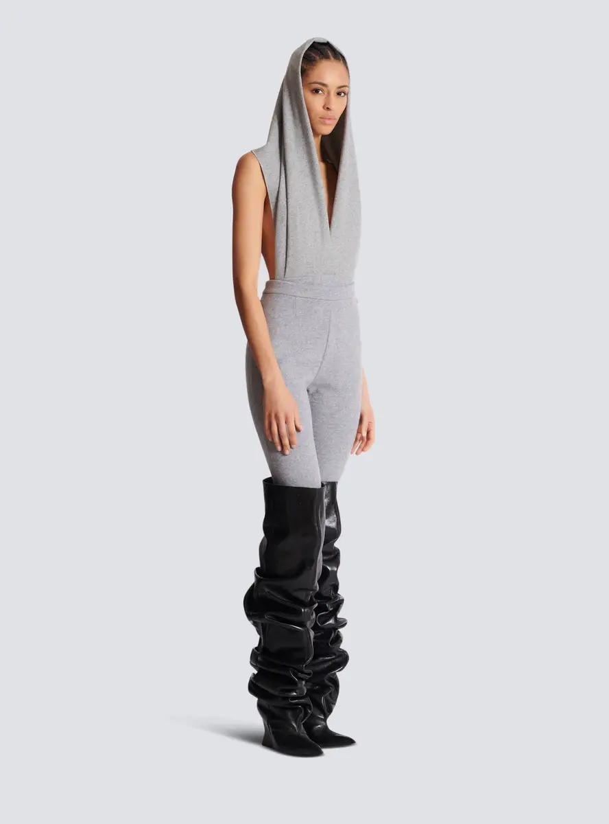 Balmain Draped bodysuit with hood | Thumbnail 3 Balmain Draped bodysuit with hood | Thumbnail 3
