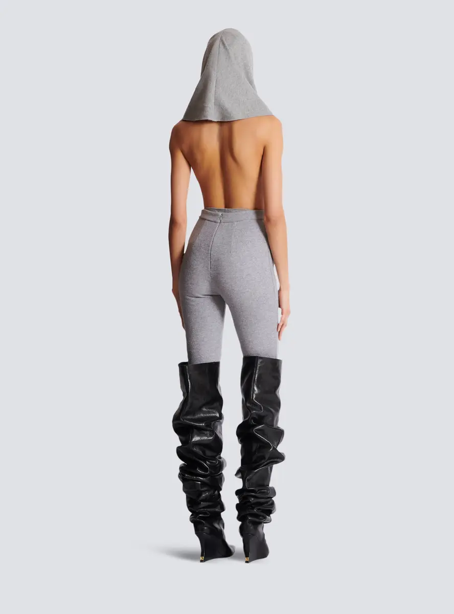 Balmain Draped bodysuit with hood | Thumbnail 4 Balmain Draped bodysuit with hood | Thumbnail 4