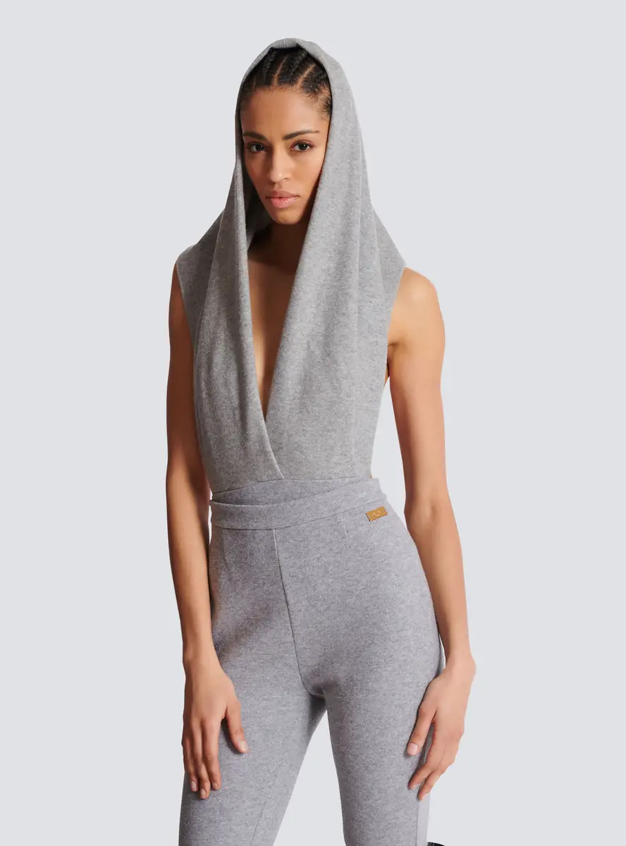 Balmain Draped bodysuit with hood | Thumbnail 5 Balmain Draped bodysuit with hood | Thumbnail 5