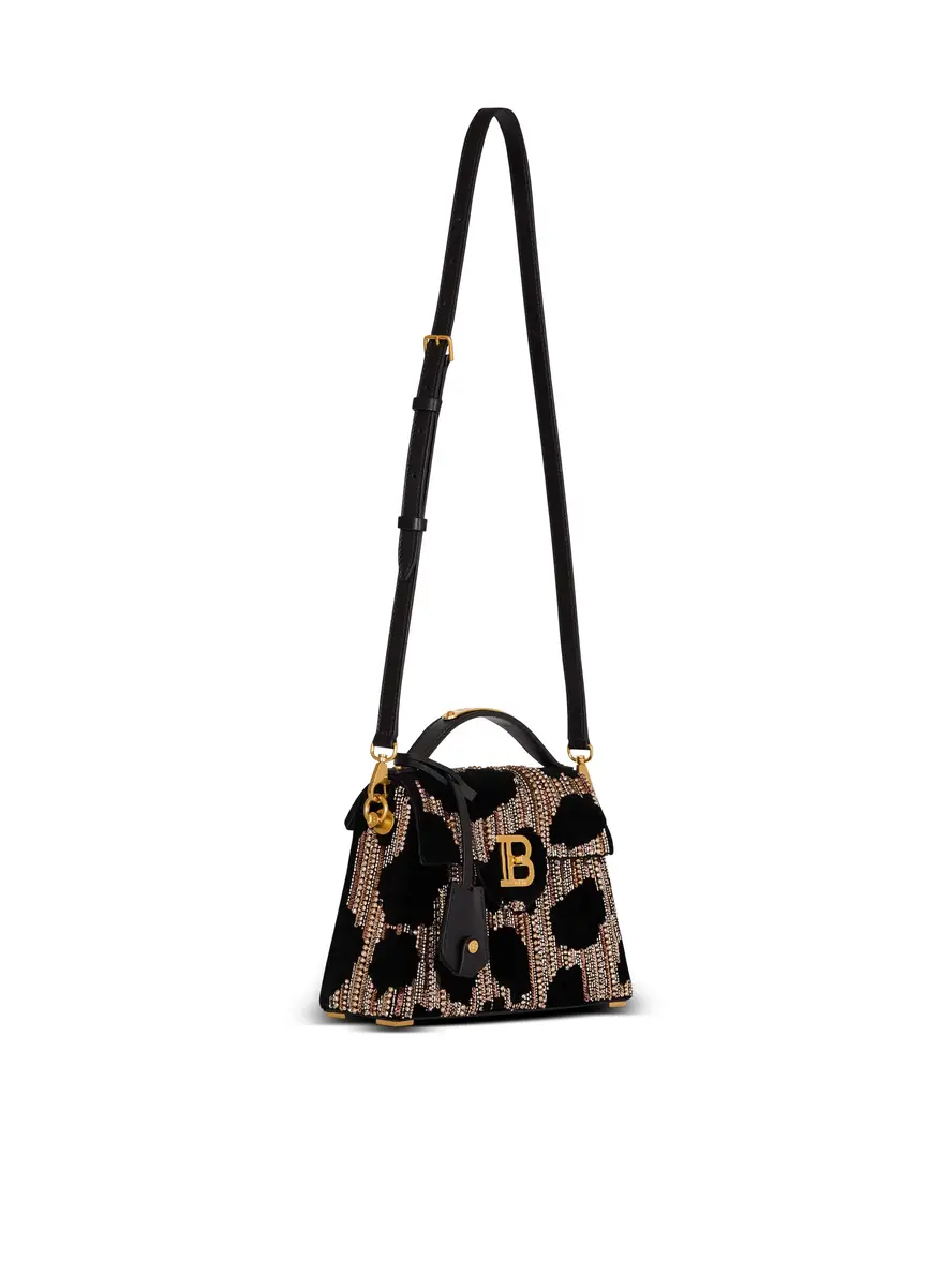 Balmain B-Buzz Dynasty bag in embroidered velvet | Thumbnail 3 Balmain B-Buzz Dynasty bag in embroidered velvet | Thumbnail 3