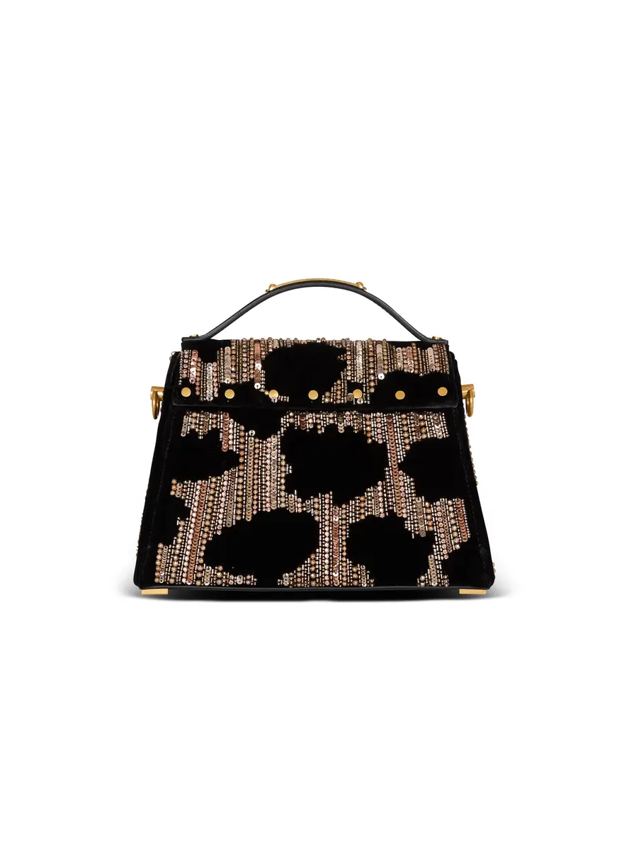 Balmain B-Buzz Dynasty bag in embroidered velvet | Thumbnail 4 Balmain B-Buzz Dynasty bag in embroidered velvet | Thumbnail 4