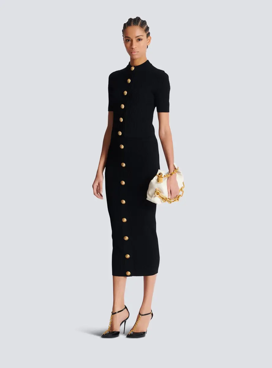 Balmain Cable-knit midi skirt | Thumbnail 2 Balmain Cable-knit midi skirt | Thumbnail 2