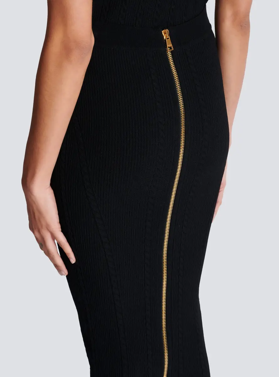 Balmain Cable-knit midi skirt | Thumbnail 6 Balmain Cable-knit midi skirt | Thumbnail 6