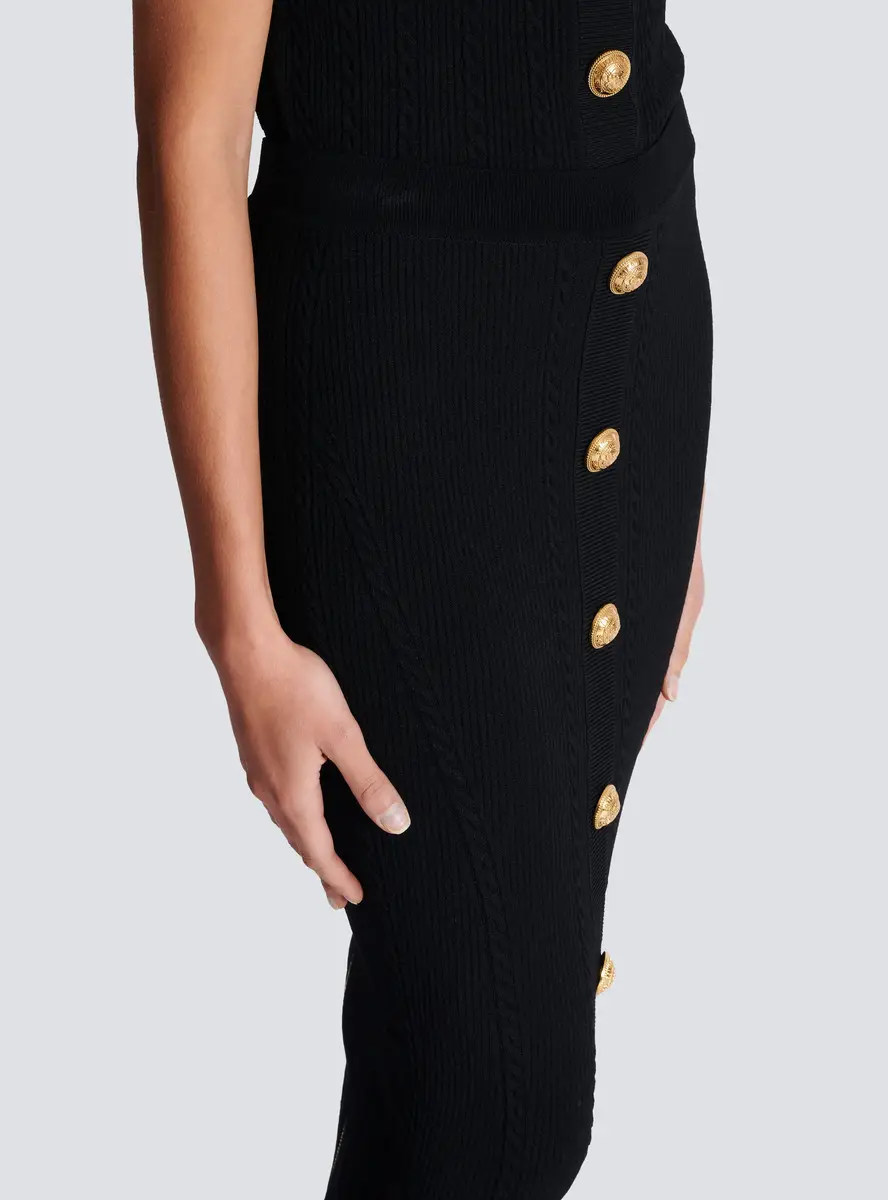 Balmain Cable-knit midi skirt | Thumbnail 7 Balmain Cable-knit midi skirt | Thumbnail 7