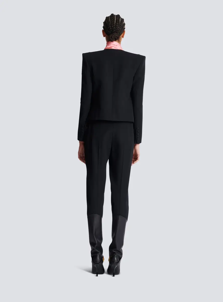 Balmain Grain de poudre edge-to-edge spencer jacket | Thumbnail 4 Balmain Grain de poudre edge-to-edge spencer jacket | Thumbnail 4