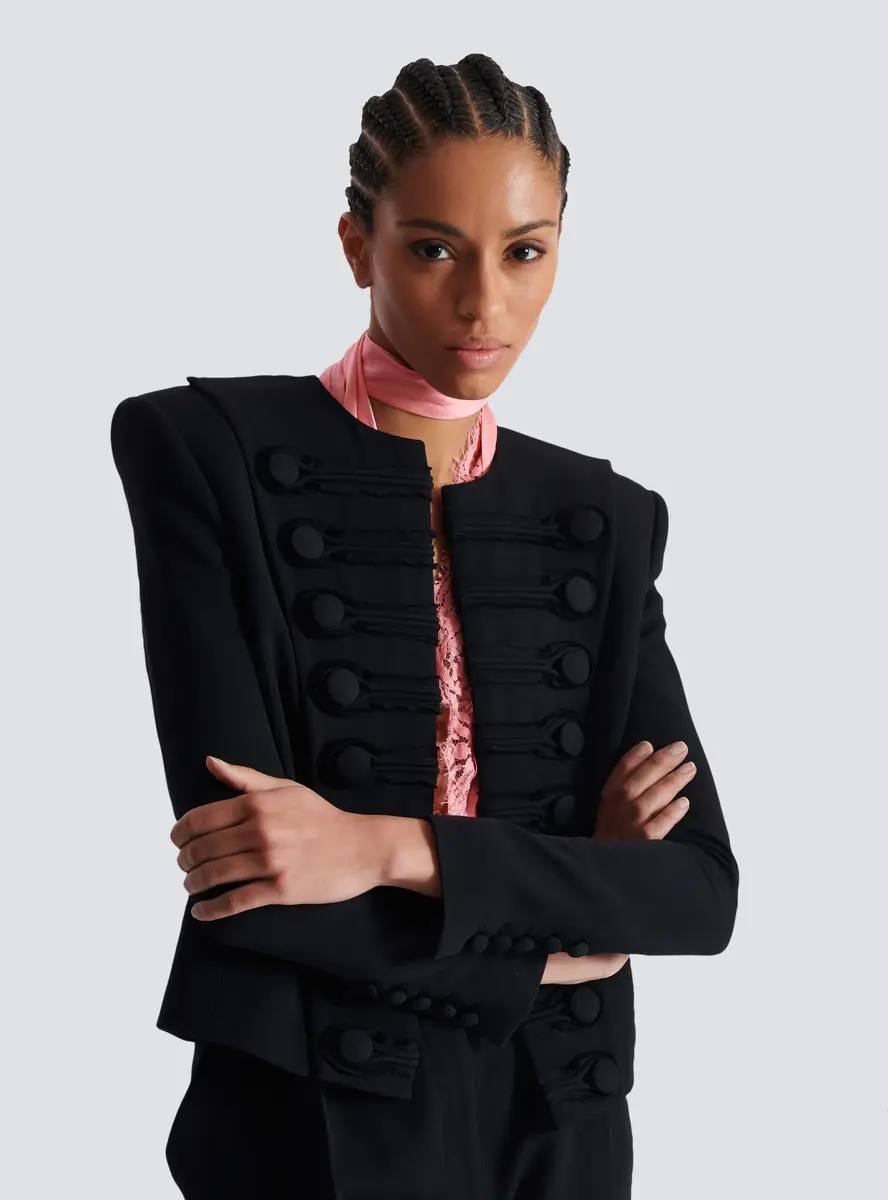 Balmain Grain de poudre edge-to-edge spencer jacket | Thumbnail 5 Balmain Grain de poudre edge-to-edge spencer jacket | Thumbnail 5