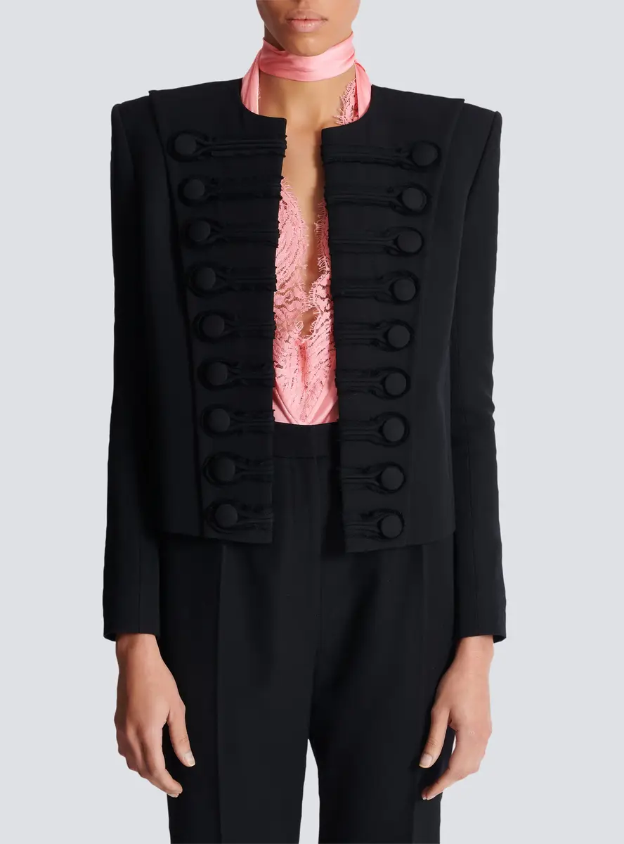 Balmain Grain de poudre edge-to-edge spencer jacket | Thumbnail 7 Balmain Grain de poudre edge-to-edge spencer jacket | Thumbnail 7