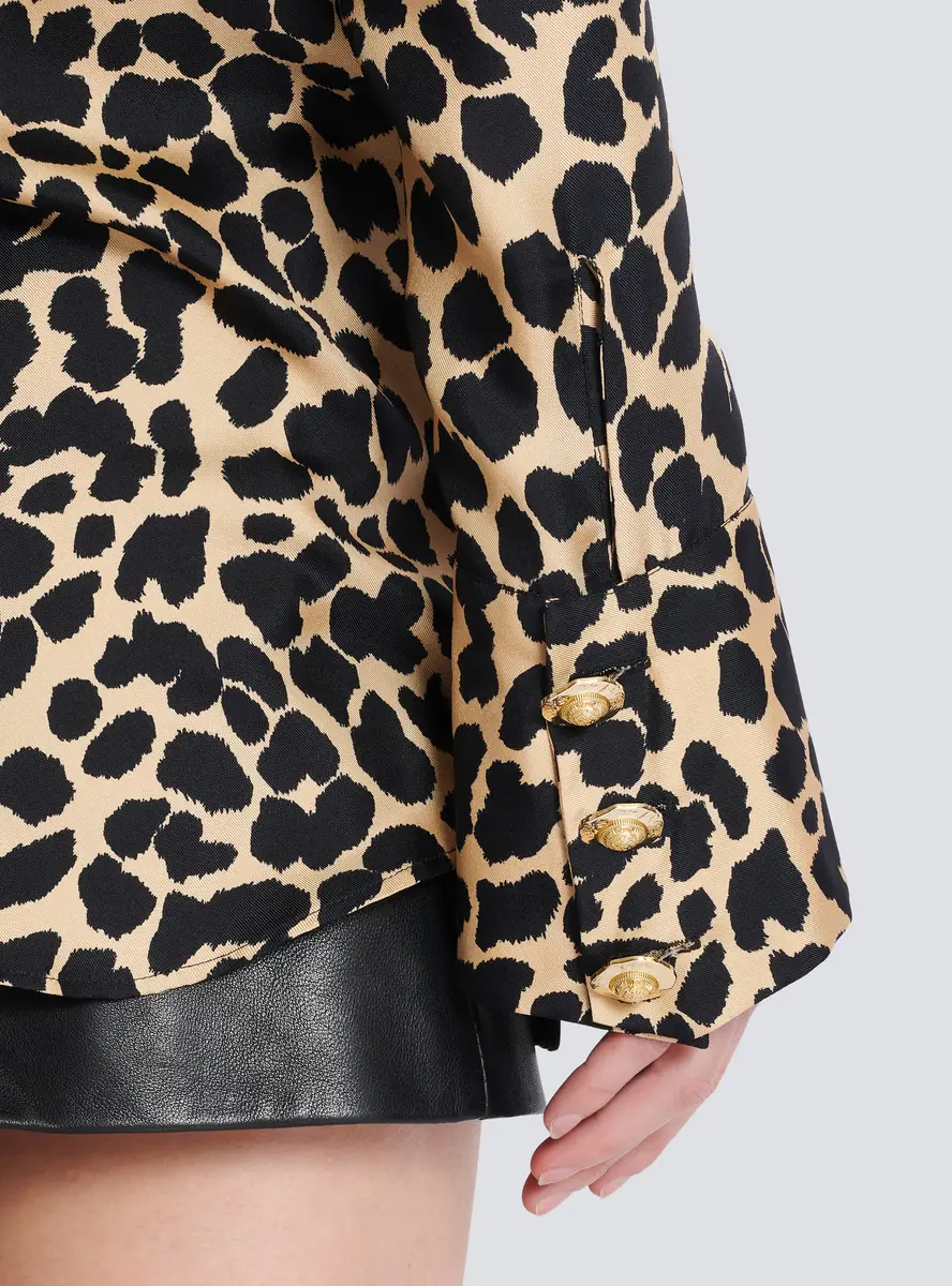 Balmain Leopard print ruffled shirt | Thumbnail 6 Balmain Leopard print ruffled shirt | Thumbnail 6