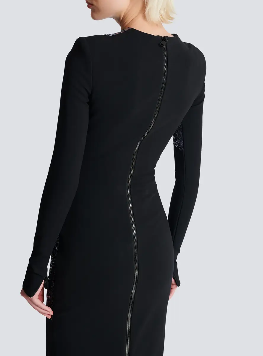 Balmain Long embroidered dress with Face motif | Thumbnail 6 Balmain Long embroidered dress with Face motif | Thumbnail 6