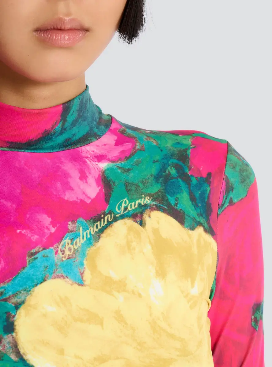 Balmain Printed high-neck top | Thumbnail 5