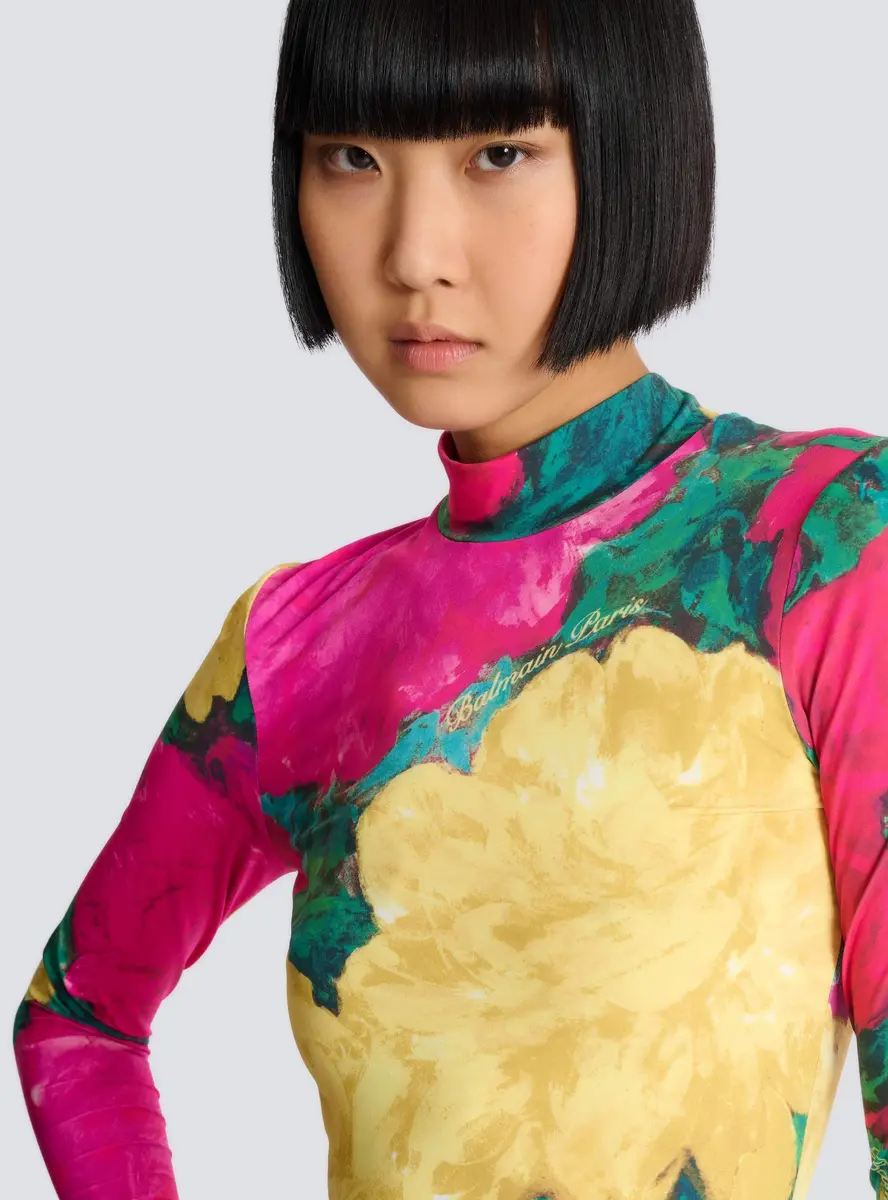 Balmain Printed high-neck top | Thumbnail 7