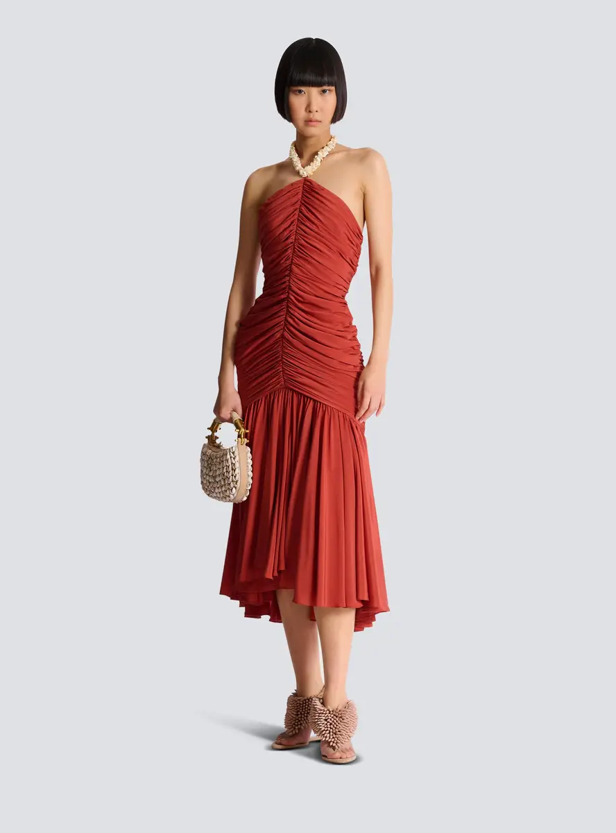 Balmain Crepe shell dress | Thumbnail 2 Balmain Crepe shell dress | Thumbnail 2