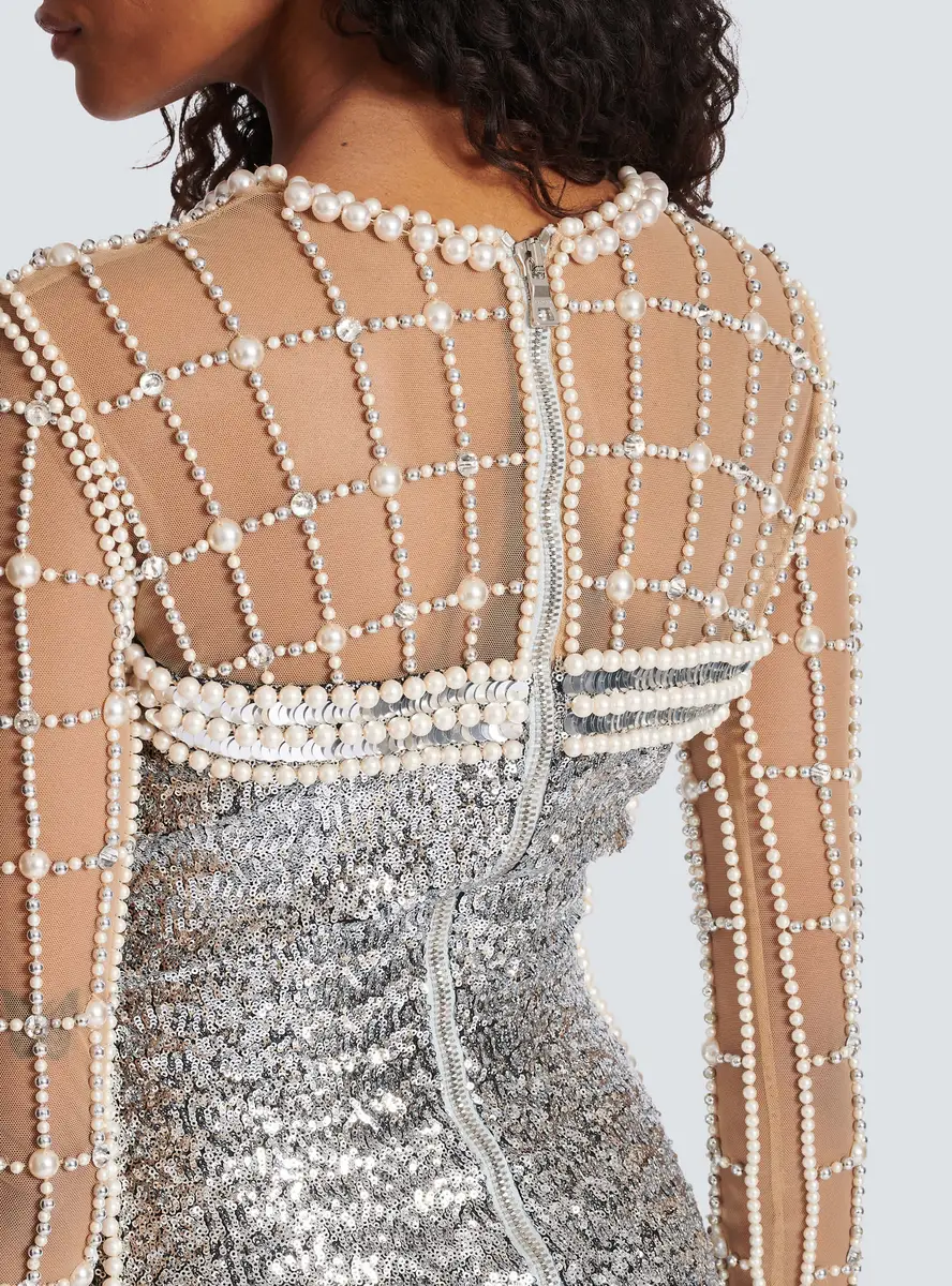 Balmain Short beaded dress | Thumbnail 6 Balmain Short beaded dress | Thumbnail 6