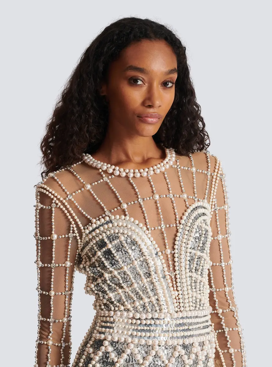 Balmain Short beaded dress | Thumbnail 7 Balmain Short beaded dress | Thumbnail 7