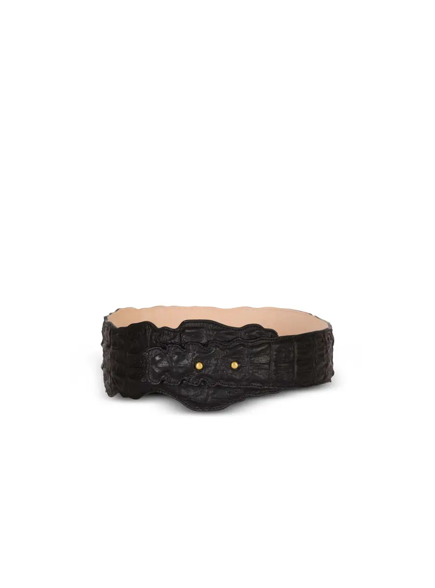 Balmain Wide crocodile-print leather belt | Thumbnail 4 Balmain Wide crocodile-print leather belt | Thumbnail 4