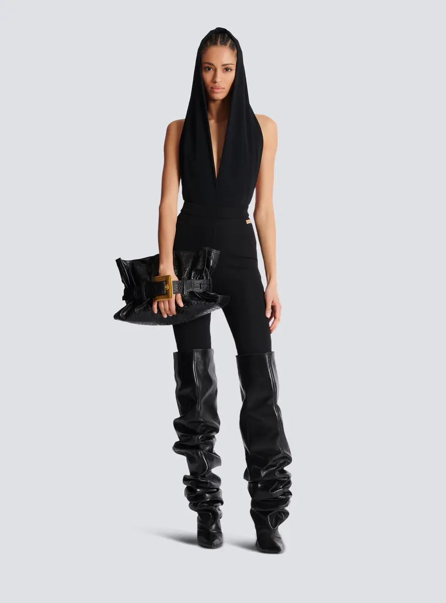 Balmain Draped bodysuit with hood | Thumbnail 2 Balmain Draped bodysuit with hood | Thumbnail 2