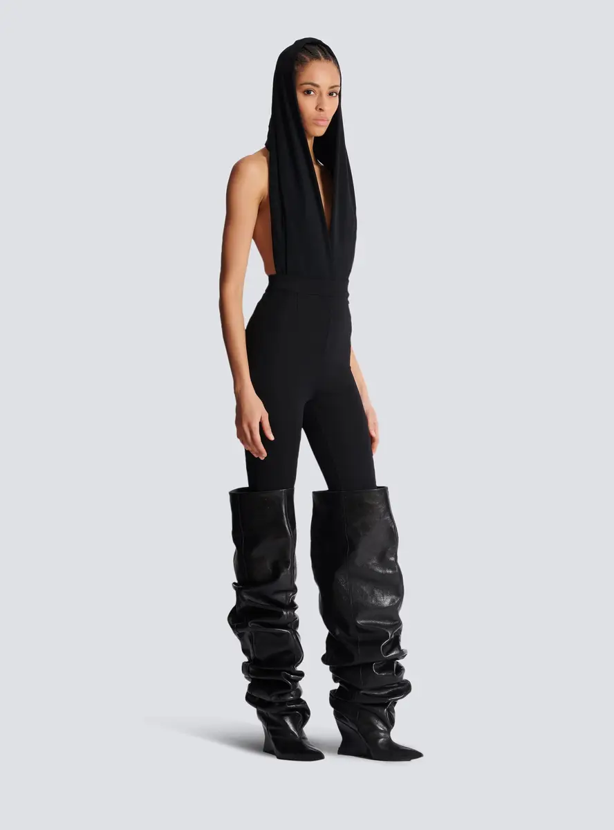 Balmain Draped bodysuit with hood | Thumbnail 3 Balmain Draped bodysuit with hood | Thumbnail 3