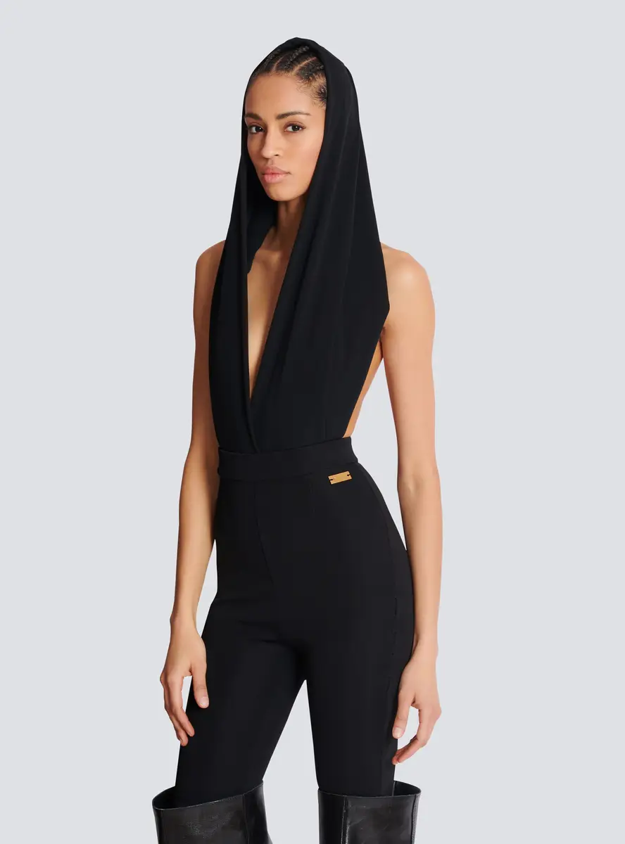 Balmain Draped bodysuit with hood | Thumbnail 5 Balmain Draped bodysuit with hood | Thumbnail 5