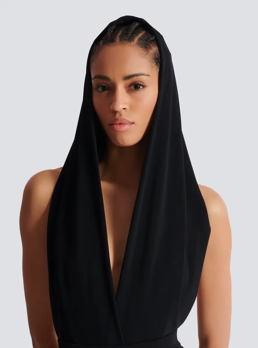Balmain Draped bodysuit with hood | Thumbnail 6 Balmain Draped bodysuit with hood | Thumbnail 6