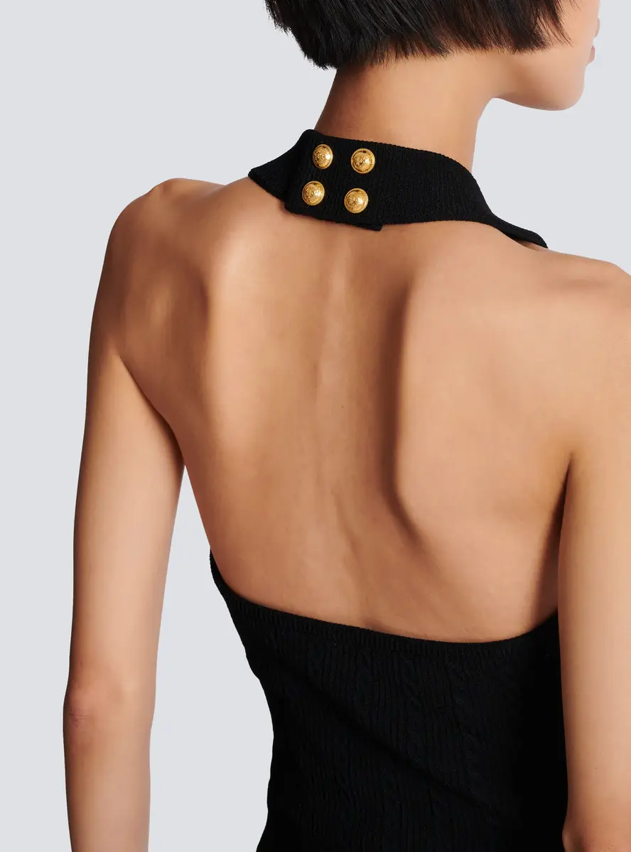 Balmain Cable-knit halterneck top | Thumbnail 6