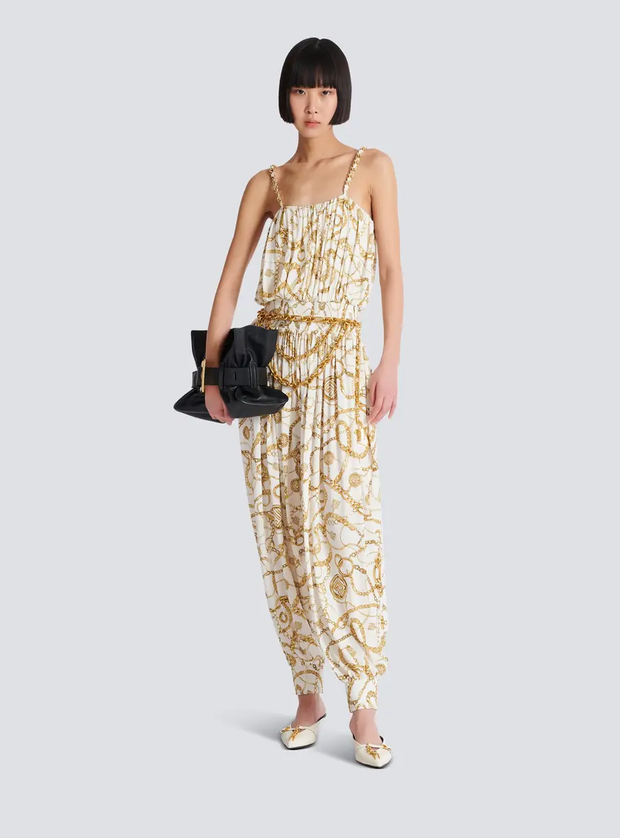 Balmain Flowing printed jumpsuit with Chains pattern | Thumbnail 2 Balmain Flowing printed jumpsuit with Chains pattern | Thumbnail 2